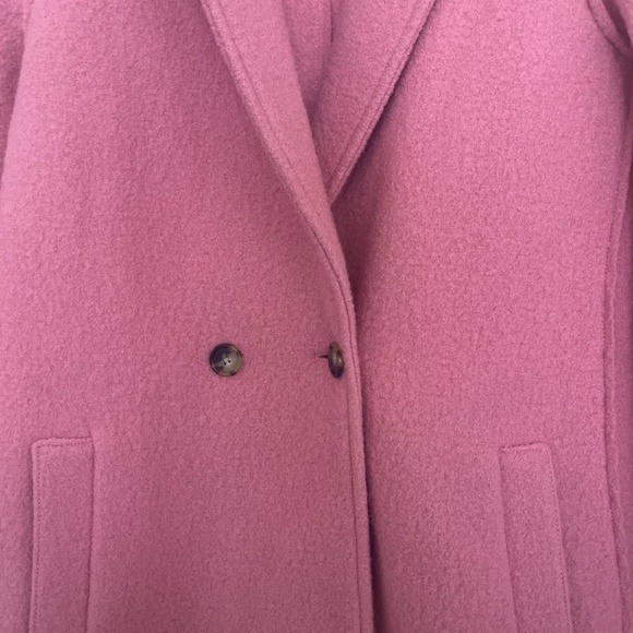 J. Crew pink Daphne coat boiled wool size 6 - Picture 8 of 9